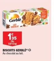 Gerble  1⁹5  230  5.87 Cikg  BISCUITS GERBLÉ Au chocolat au lait. 