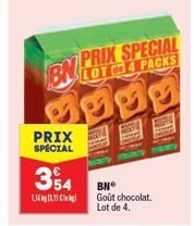 EN PRIX SPECIAL  LOT  PRIX SPECIAL  354 BN  11411.11 C  Goût chocolat. Lot de 4. 