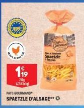 PLE  119  250  43 C  PAYS GOURMAND  SPAETZLE D'ALSACE** O  Spaetzle  