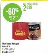 haricots rouges D'aucy