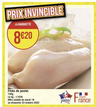 filets de poulet 