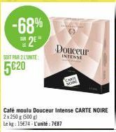 café moulu Carte noire