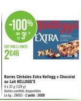 chocolat au lait Kellogg's