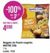 nuggets de poulet Maître Coq