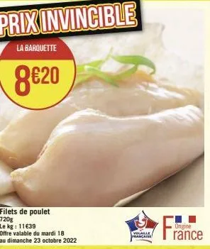 filets de poulet 