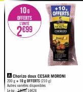 chorizo César moroni