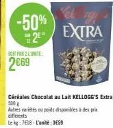 chocolat au lait kellogg's