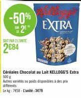 chocolat au lait Kellogg's