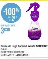 -100% 2²  SOIT PAR 2 LUNITE:  3630  Seapline 