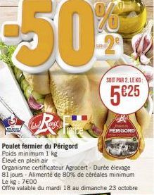 ga  SOIT PAR 2, LE KG:  5625  Pad PERIGORD 