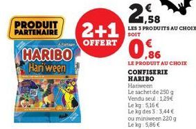 sachet Haribo