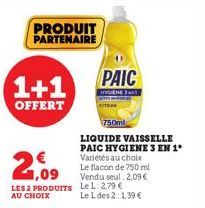 liquide vaisselle Paic