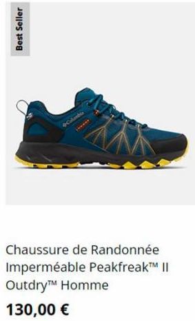 Best Seller  Chaussure de Randonnée Imperméable Peakfreak™ II OutdryTM Homme  130,00 €  