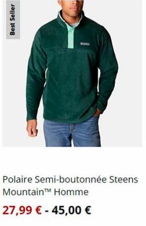 Best Seller  Polaire Semi-boutonnée Steens Mountain Homme  27,99 € -45,00 €  