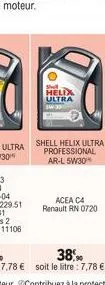 shell helix  ultra  acea c4 renault rn 0720 