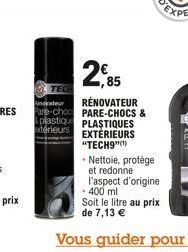 TECH  plastique PLASTIQUES  xtérieurs EXTERIEURS "TECH9"(¹)  P 