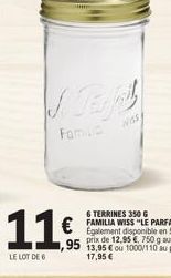 Familia  11€  LE LOT DE 6  NSS 