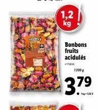 www.w  1,2 kg  bonbons fruits acidulés  75809  1200 g  3.79  1kg-1,16€ 