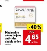 diadermine crème de jour anti-rides double action  anti-rides double a  diadermine  anarratoires  -40%  7.75  4.65 