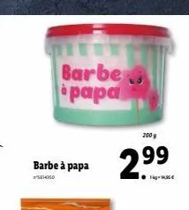 barbe à papa  barbe papa  200 g  2.⁹99 