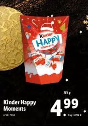 Kinder Happy Moments  w/417004  Kinder  HAPPY  Moments  184  1kg -2712 € 