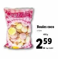 doules coco  boules coco  400 g  25⁹9⁹ 