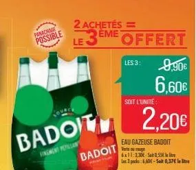 eau gazeuse badoit