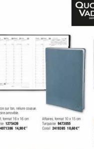 Attaires, format 10 x 15 cm Turquoise 9473055  Com 2419365 10,00€ 