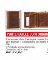 Porteleule avec portemonnaie Dimensions 9.5 x 13 cm 4240717 43,95€ 