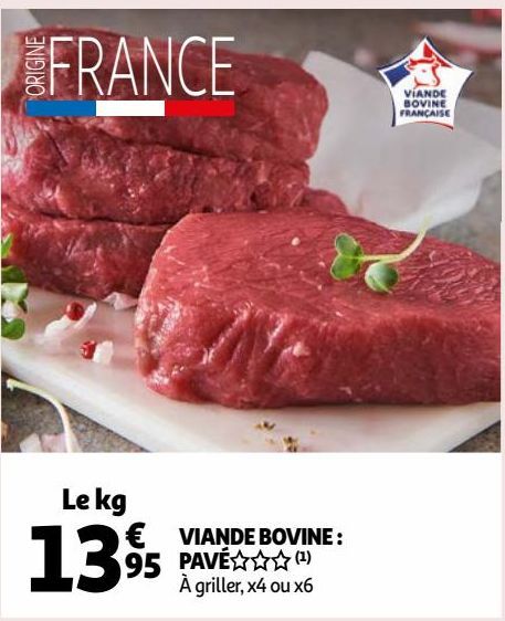 VIANDE BOVINE : PAVÉ