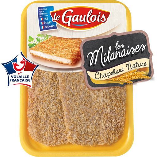 2 ESCALOPES DE DINDE À LA MILANAISE LE GAULOIS