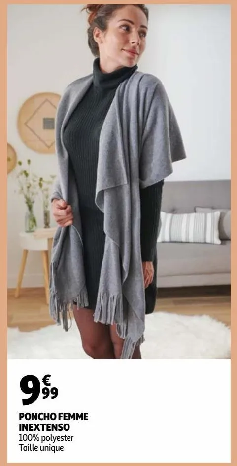 poncho femme inextenso