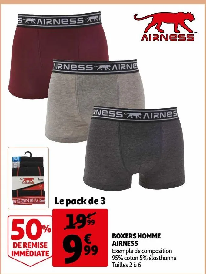 boxers homme airness