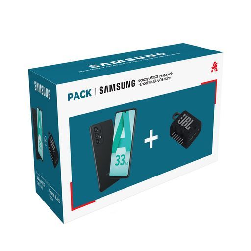 SAMSUNG PACK A33 AVEC JBL GO3