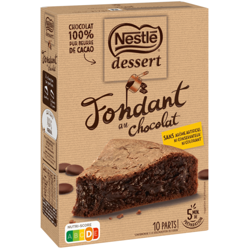 PRÉPARATION GÂTEAU FONDANT AU CHOCOLAT NESTLE DESSERT