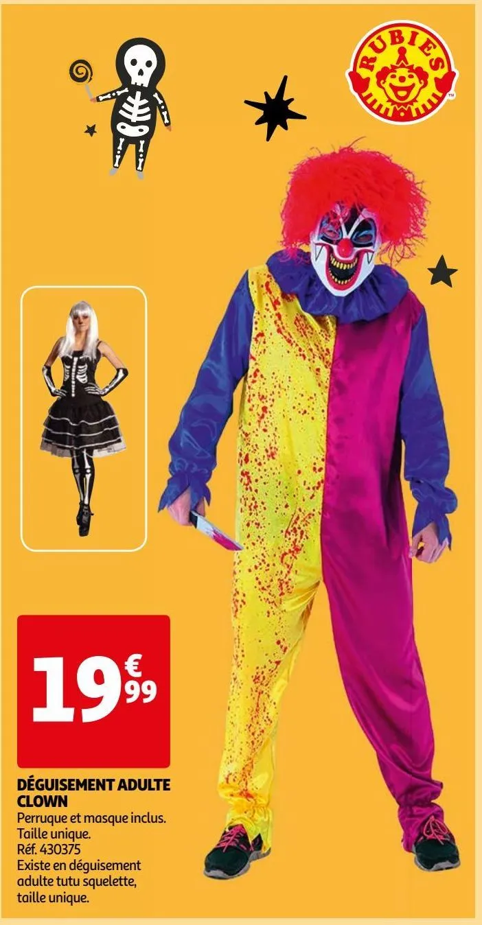 déguisement adulte clown