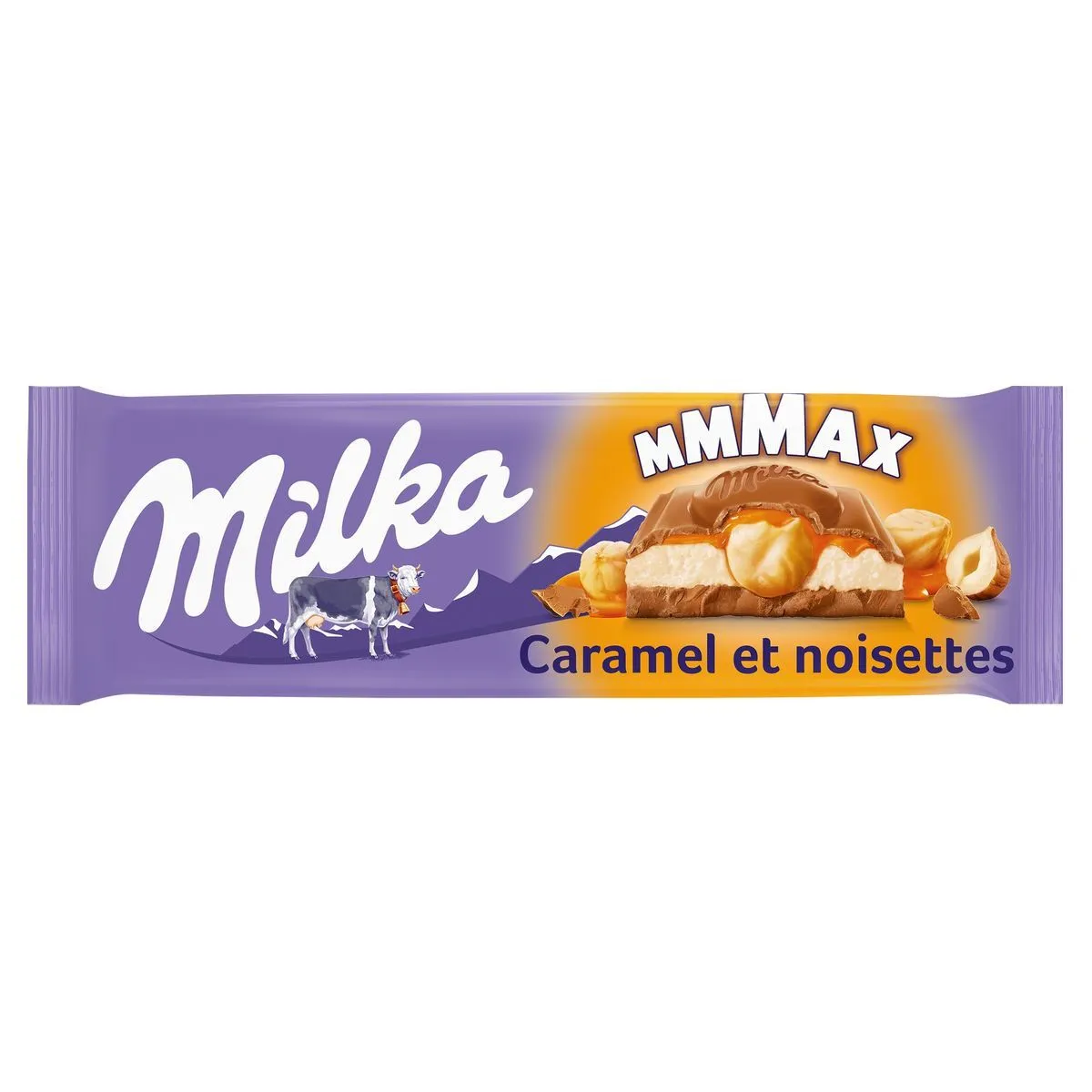tablette de chocolat  noisettes entieres caramel xl milka