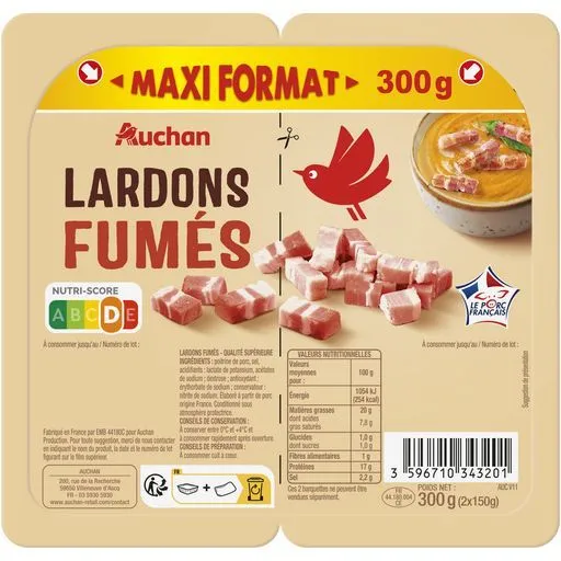 lardons fumes auchan