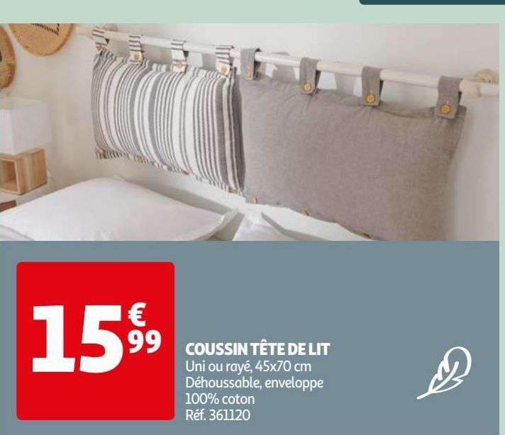 COUSSIN TÊTE DE LIT