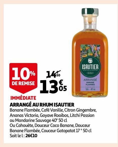 ARRANGÉ AU RHUM ISAUTIER