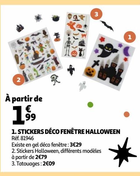 STICKERS DÉCO FENÊTRE HALLOWEEN