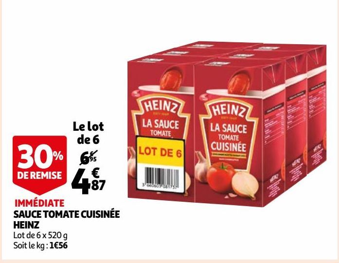 SAUCE TOMATE CUISINÉE HEINZ