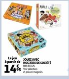 JOUEZ AVEC NOS JEUX DE SOCIÉTÉ offre à 14,95€ sur Auchan