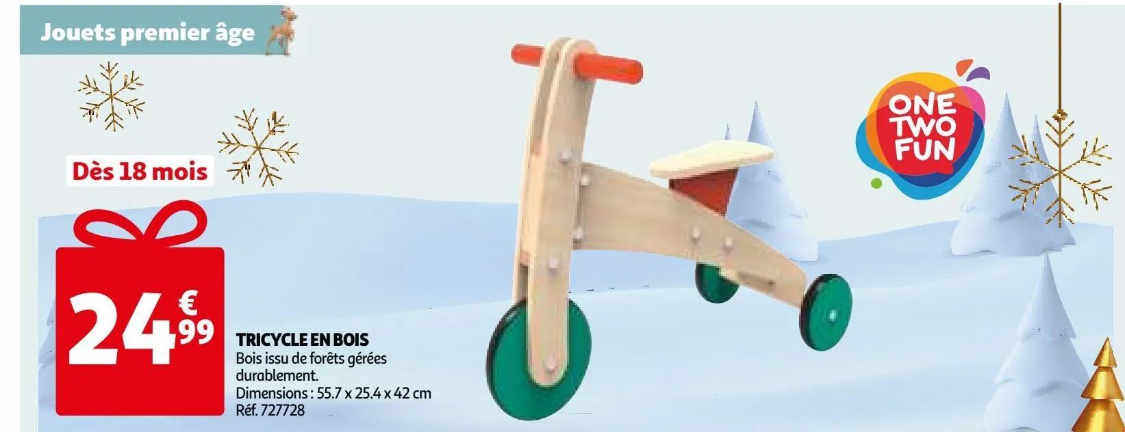 tricycle en bois