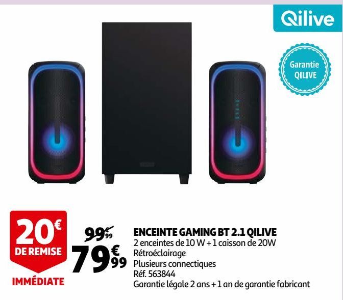 ENCEINTE GAMING BT 2.1 QILIVE 