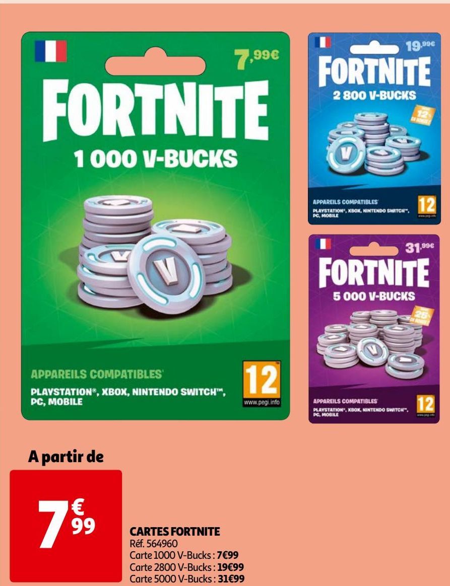 CARTES FORTNITE   A partir de 7.99€