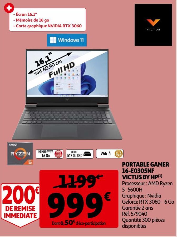 PORTABLE GAMER 16-E0305NF VICTUS BY HP(1)