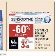 dentifrice Sensodyne