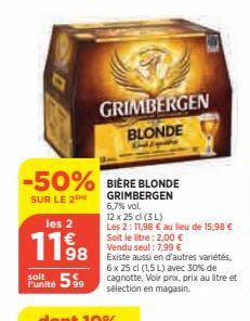 bière blonde Grimbergen