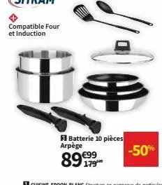 dja  fibatterie 10 pièces arpège  89€99  179  -50% 